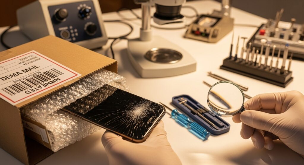 차에 깔린 핸드폰