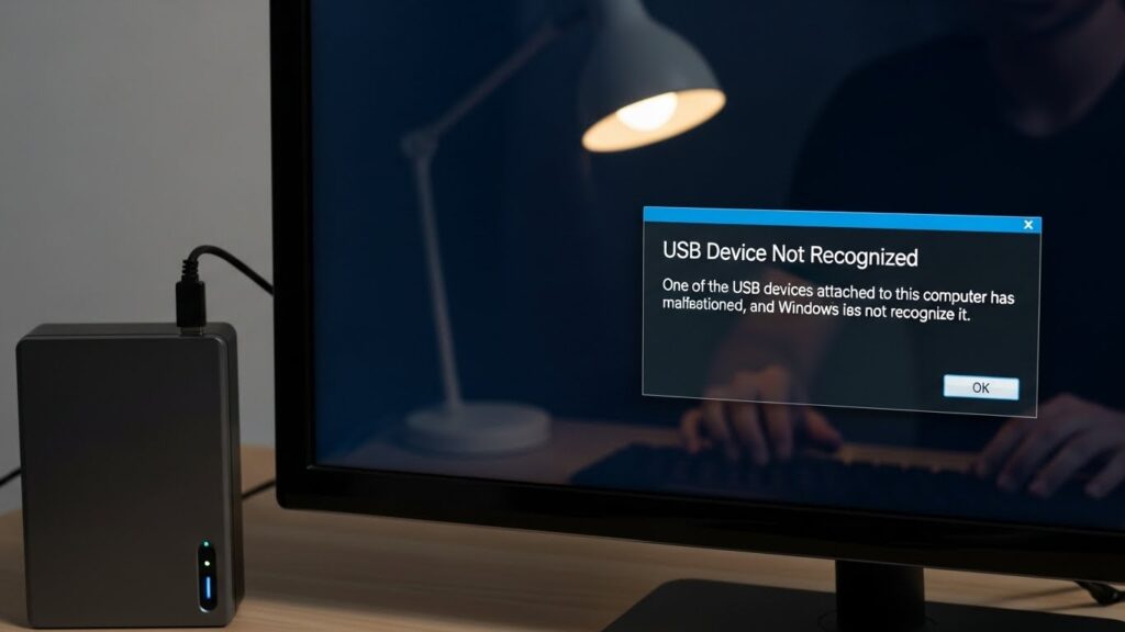 외장하드 인식불량