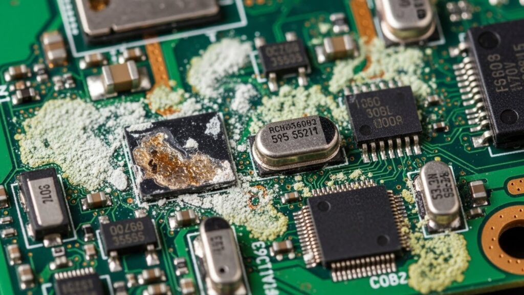 부식된 메인보드