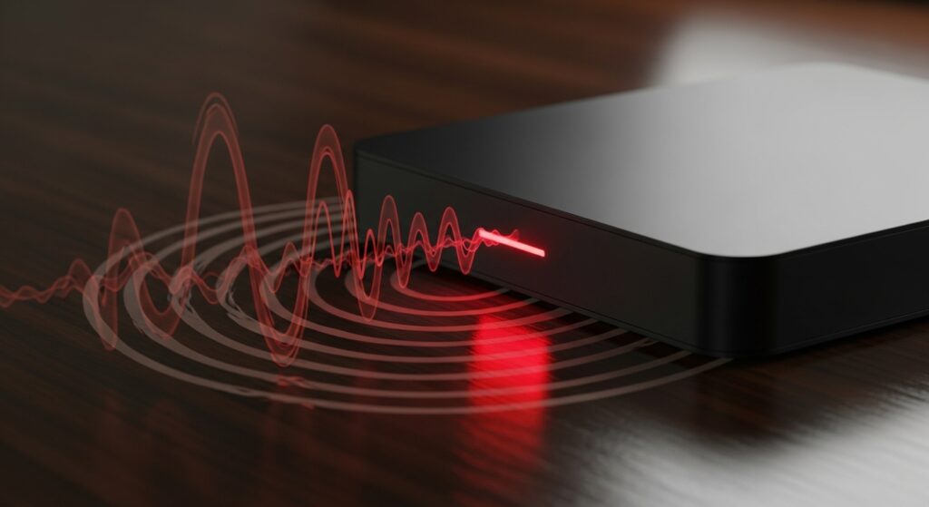 외장하드 삐삐 소리